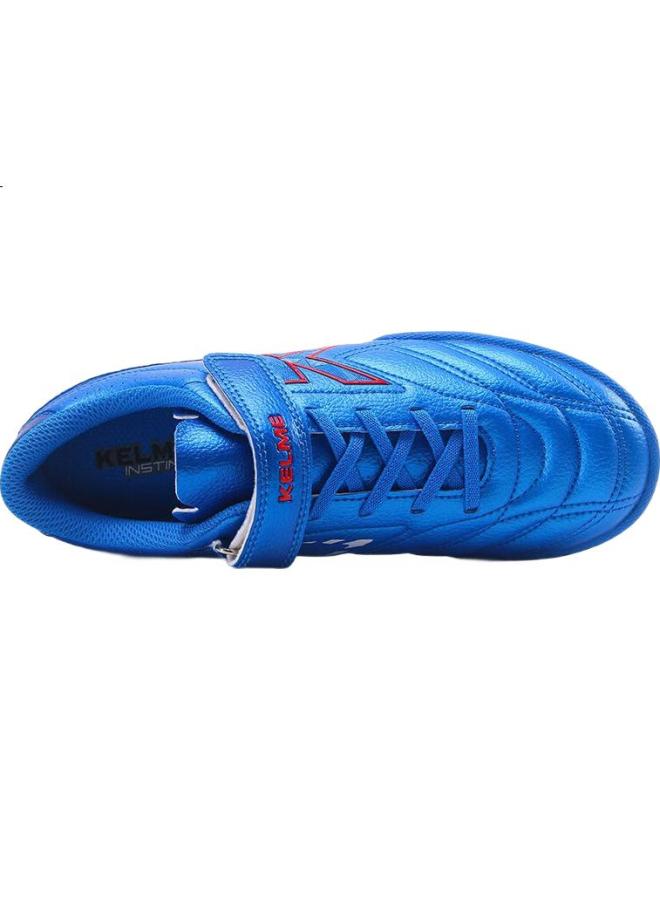 KELME أحذية كرة القدم للشباب على العشب الصناعي، أحذية رياضية غير قابلة للانزلاق ومقاومة للاهتراء للطلاب، اللون الأزرق الملكي، الحجم 37 - Image 1