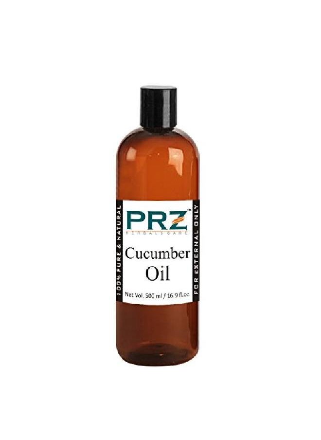 PRZ Cucumber Seed Cold Pressed Carrier Oil Pure l & Therapeutic Grade Oil for Aromatherapy Body Massage Skin Care & Hair Care 500 ml  - Image 2