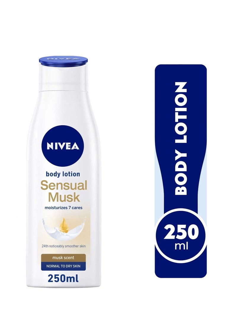 Nivea Sensual Musk Scent Body Lotion Normal To Dry Skin 250ml - Image 1
