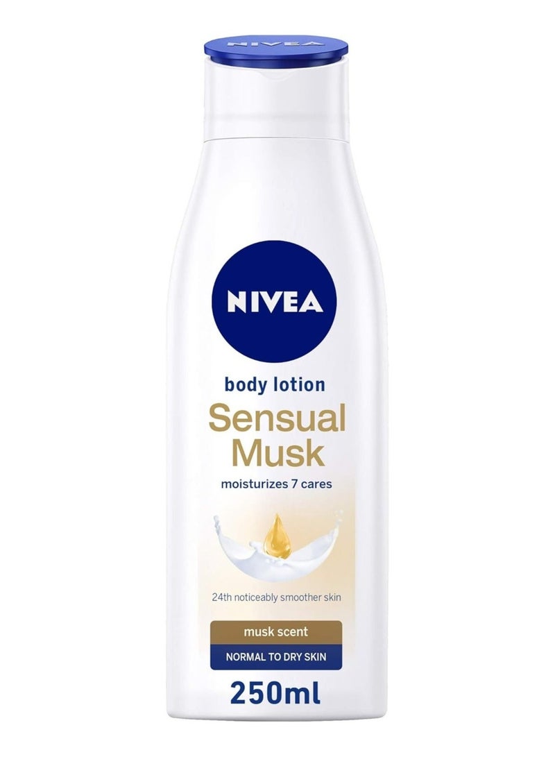 Nivea Sensual Musk Scent Body Lotion Normal To Dry Skin 250ml - Image 2