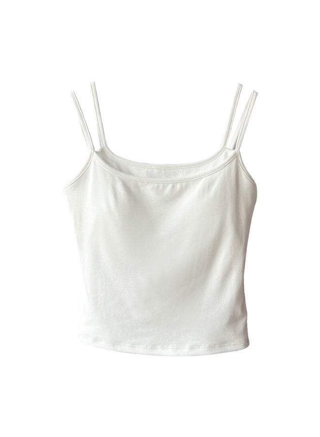 Modal Summer Camisole Tank Top With Chest Pad, New Style Backless Bandeau For 25 Years, Fashionable Backless Inner Wear, Fake Two-piece Top For Outer Wear - Image 5