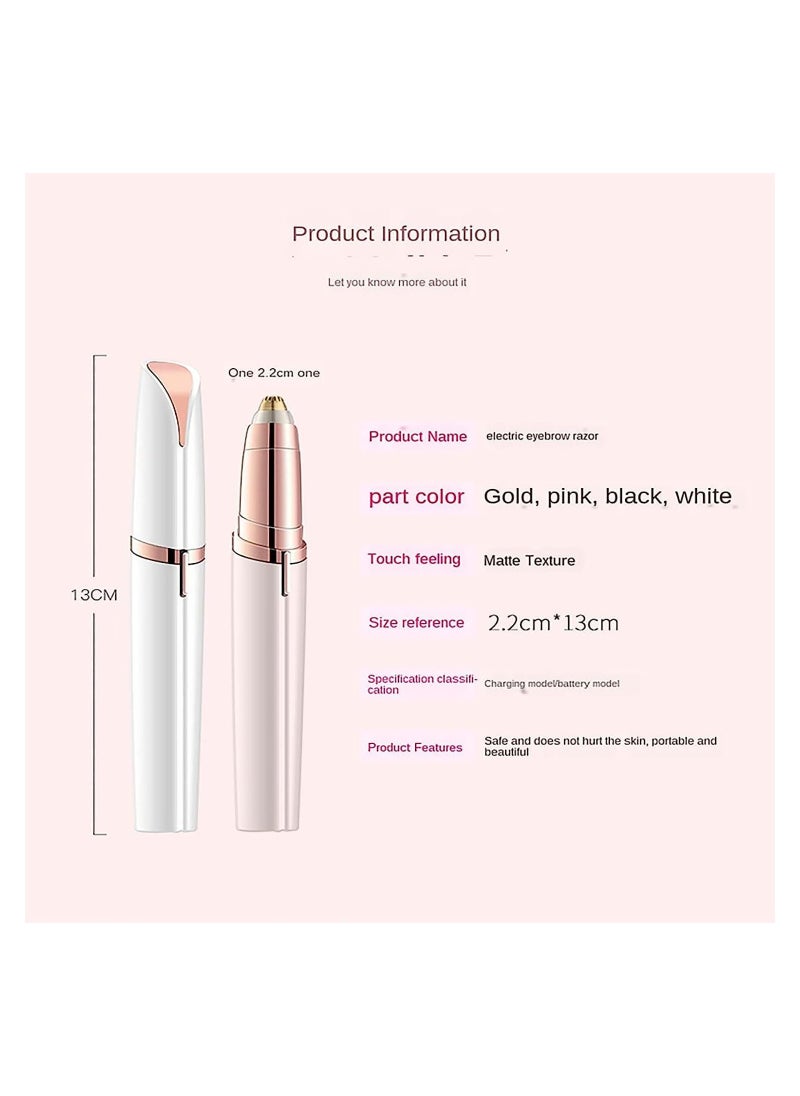 Electric Rechargeable Facial Women Hair Remover and Eyebrow Trimmer Painless Precision Portable Razor for Face Lipstick Style Trimmer for Lips Nose Chin and Facial Hair Eyebrow Trimmer - pzsku/ZF4D5221B2C41FD44A512Z/45/1741672171/63d6747b-e454-42f4-8c6e-83074a986d6a