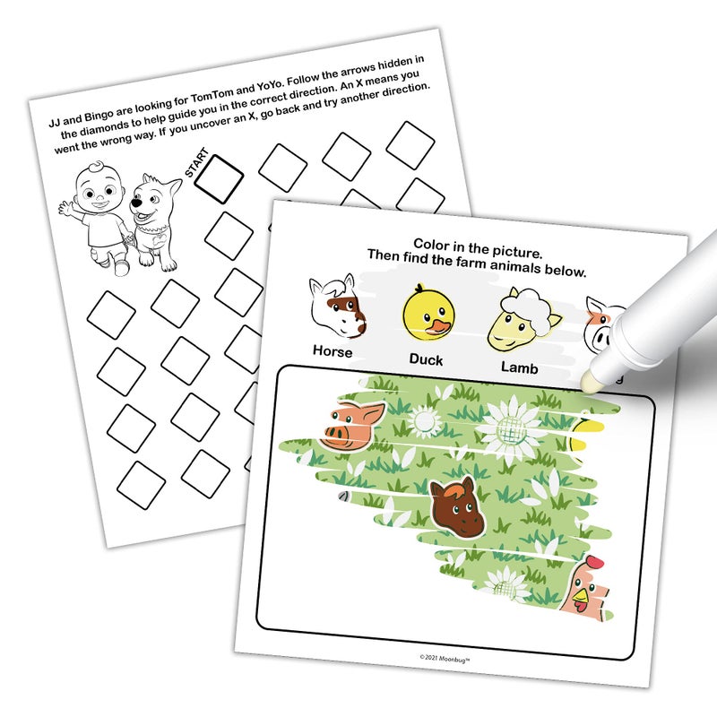 Bendon CoComelon 20 Page Imagine Ink Coloring Book with 1 Mess Free Marker - Image 2