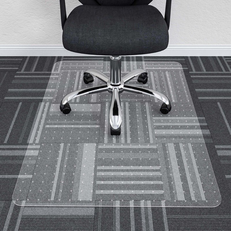 Office Chair Mat for Carpets 30 x 48 Clear Carpet Chair Mats for Low Pile Carpeted Floors Home Office Studded Floor Mat for Office Chair on Carpet