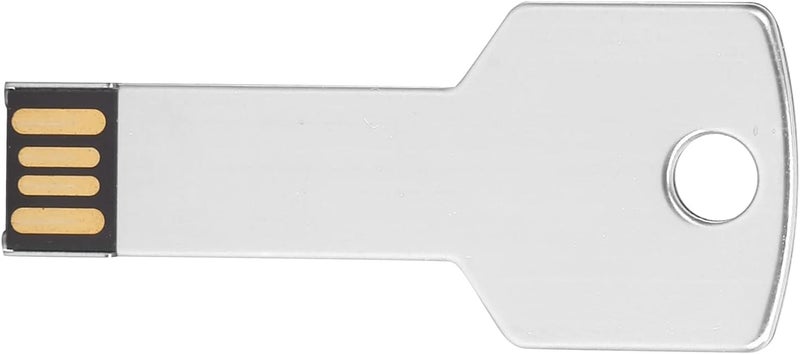 ZJchao Flash Drive Keychain, Thumb Drive USB Memory Disc USB Flash Drive Hard Drives with Key Shape USB Flash Drive for Computer Use Silver (64GB) - Image 4