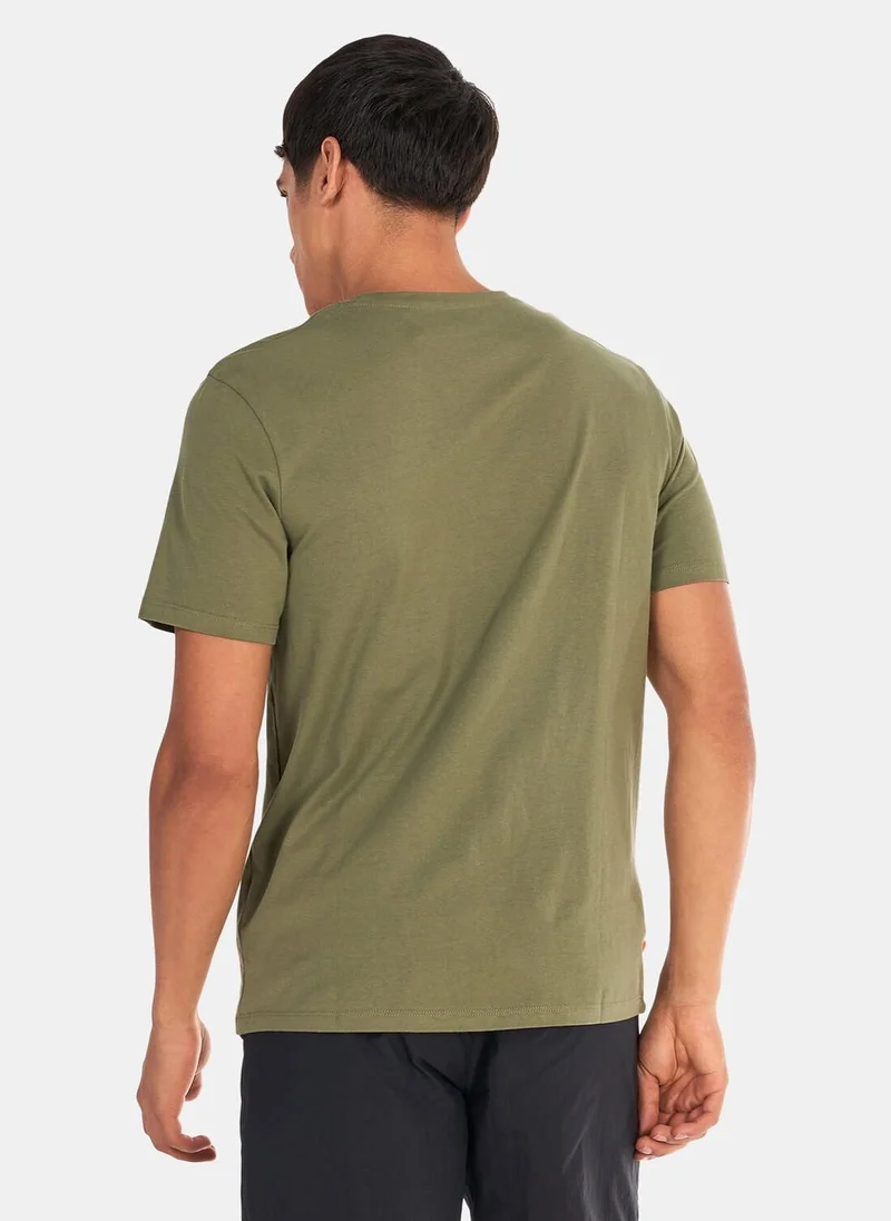 Timberland Men's Linear Logo Seasonal Camo T-Shirt