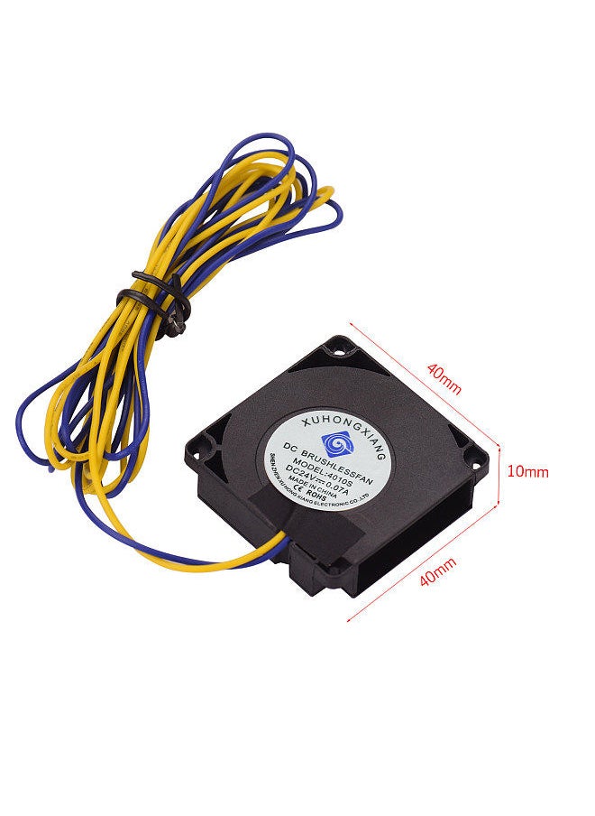 Generic 4010 Blower Fan 40 * 40 * 10mm 24V DC Extruder Hot End Cooling Fan Cooler Compatible with Creality 3 3 Pro TEVO Tornado 3D Printer  - Image 5