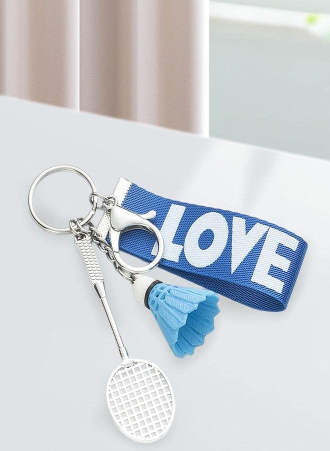 سلسلة مفاتيح على شكل كرة الريشة من BdelrinQue، زينة سوداء للحقائب، سلسلة مفاتيح لطيفة مناسبة لإكسسوارات الحقائب العصرية والمناسبات ذات الطابع الرياضي - Image 3