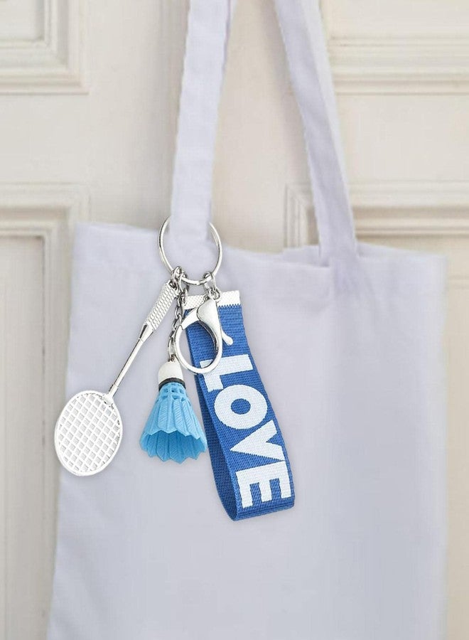 سلسلة مفاتيح على شكل كرة الريشة من BdelrinQue، زينة سوداء للحقائب، سلسلة مفاتيح لطيفة مناسبة لإكسسوارات الحقائب العصرية والمناسبات ذات الطابع الرياضي - Image 4