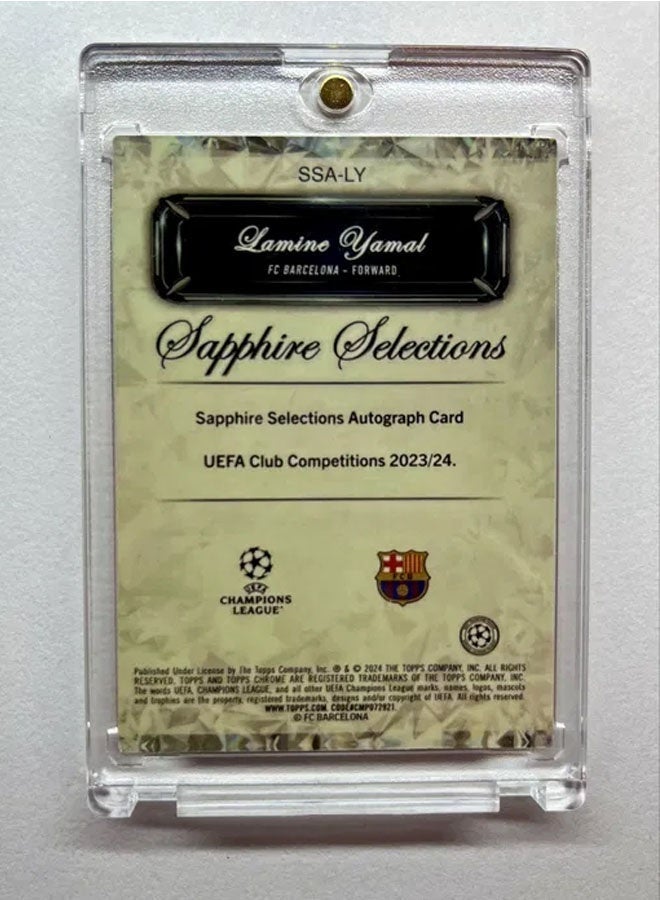 Topps Lamine Yamal Football Signature Trading Card Single Autographed Rookie Card Refractor Collector’s Edition Sports Memorabilia for Fans and Collectors - Image 5