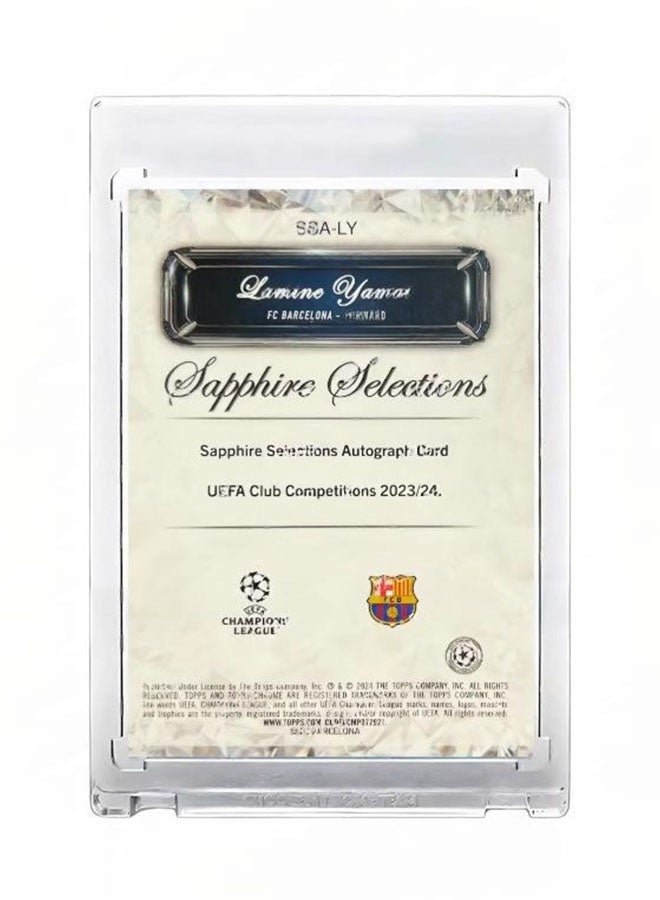 Topps Lamine Yamal Football Signature Trading Card Single Autographed Rookie Card Refractor Collector’s Edition Sports Memorabilia for Fans and Collectors - Image 3