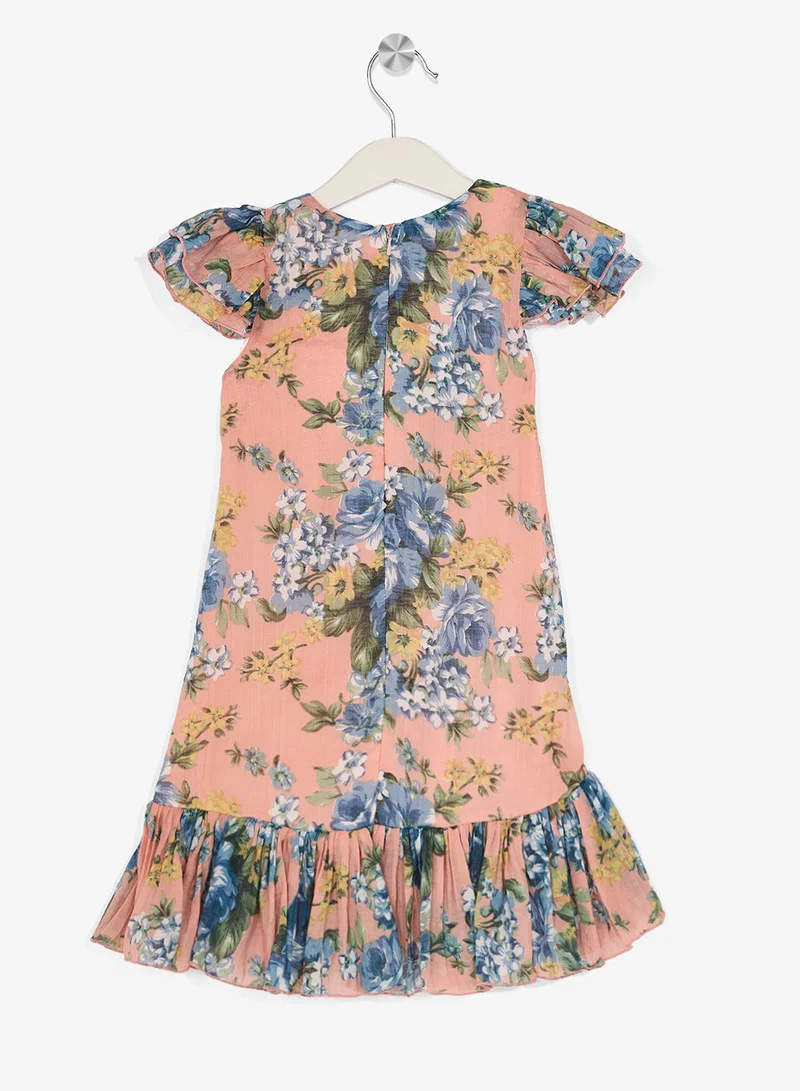 ليتل جولدن ابل فستان صغير بطبعة زهور