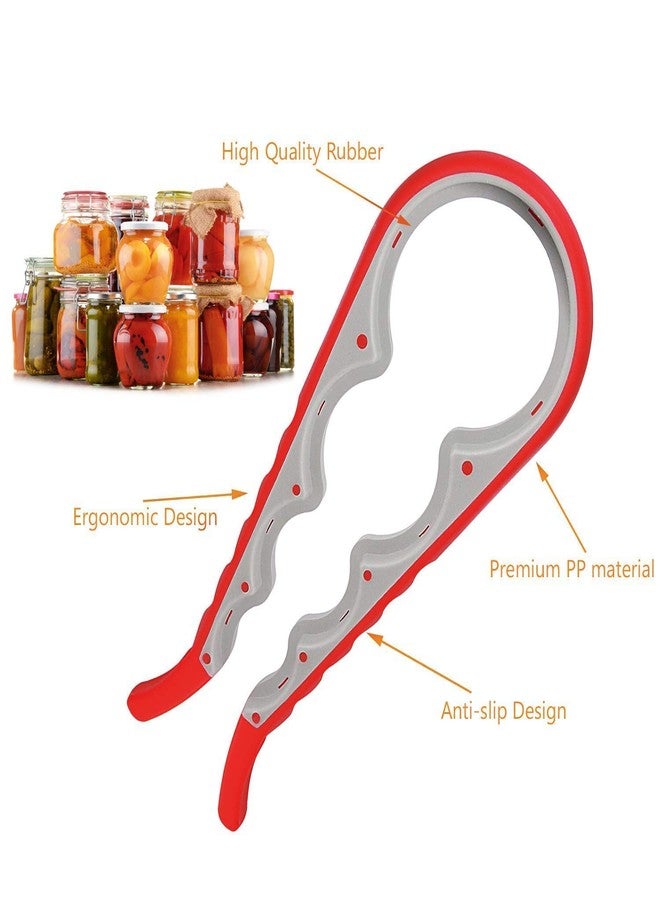 VIPREKHO Bottle Opener Rubber Design Fits All Bottle Caps, Easy Grip Jar Bottle Wrench Bottle Opener (Multi, Pack of 1) - Image 3