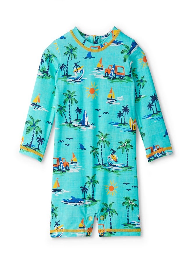Hatley Baby Boy's One-Piece Rashguard, Vintage Holiday - Image 1