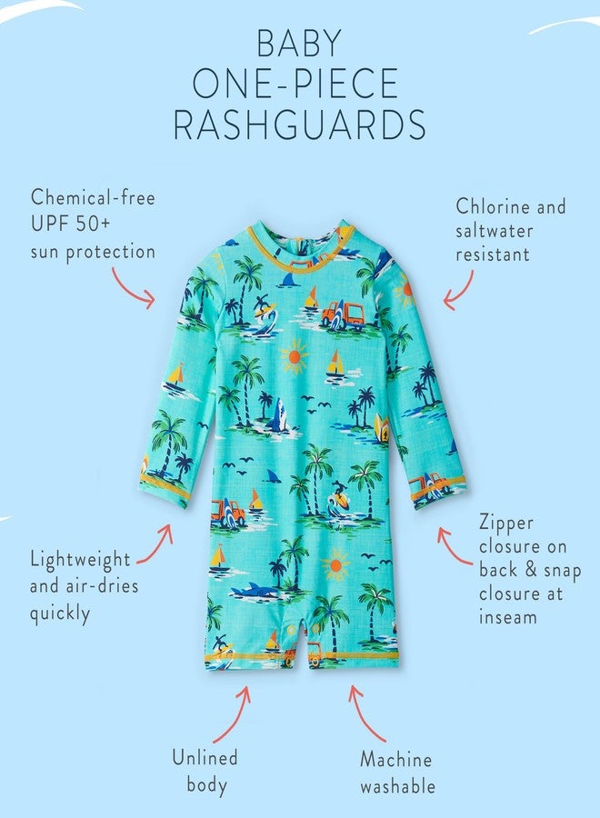 Hatley Baby Boy's One-Piece Rashguard, Vintage Holiday - Image 5