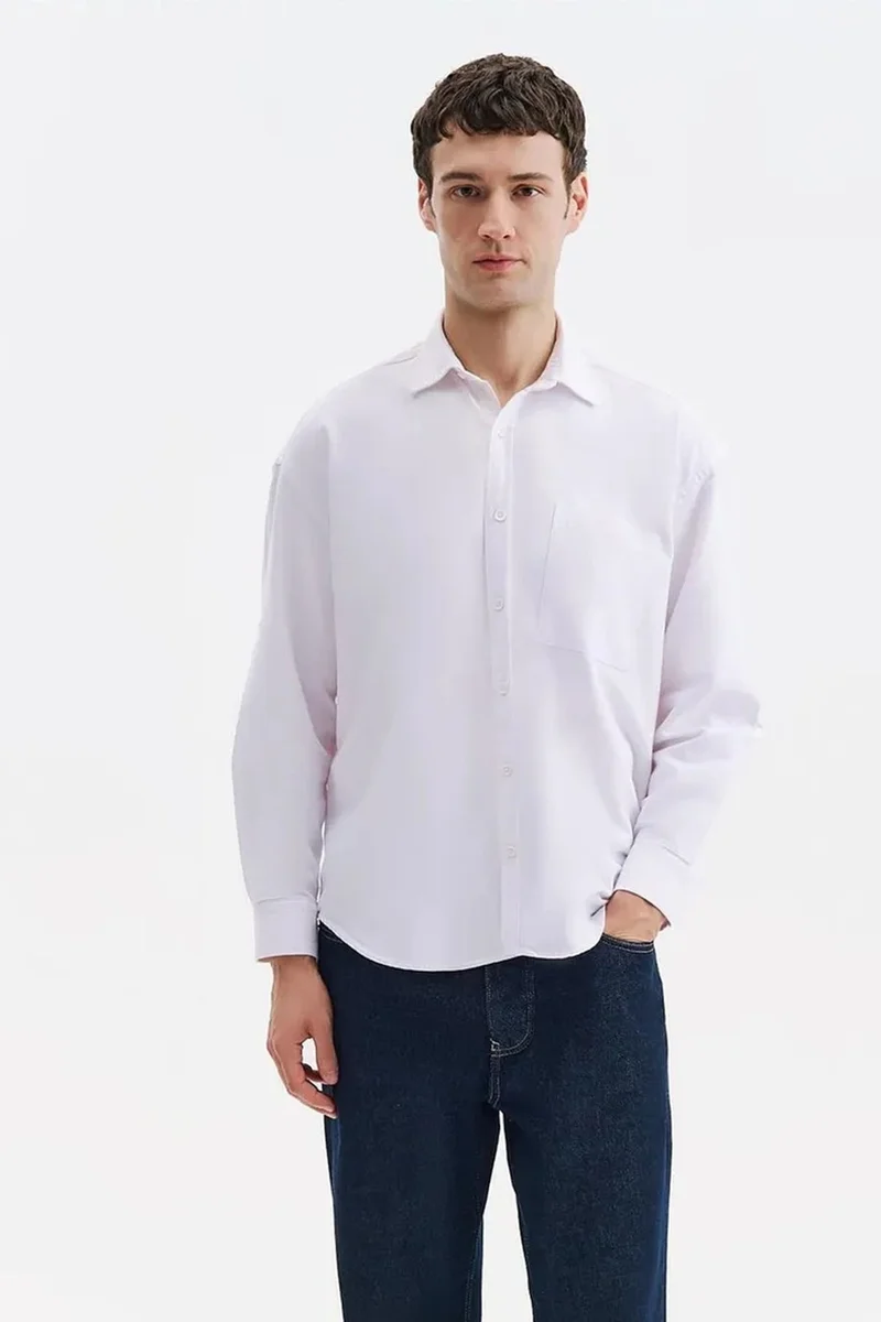 Giesto White GIESTO Men's Cotton Shirt for Men | Best Price UAE
