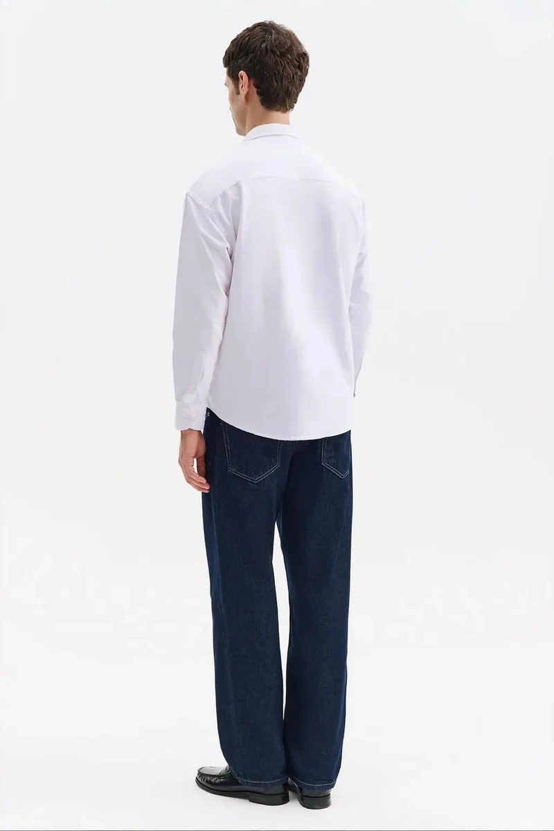 Giesto White GIESTO Men's Cotton Shirt for Men | Best Price UAE
