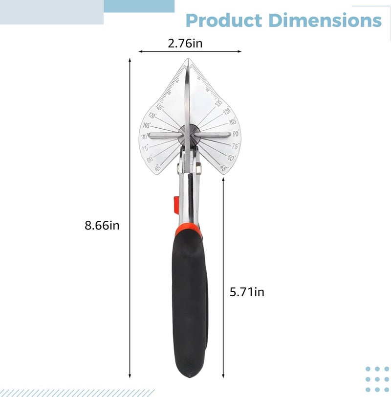 Miter Shears with Precision Cutting, Heavy Duty Tool for Wood, PVC, Trim, Plastic, Includes Spare Blades, Non-Slip Grip - Image 4