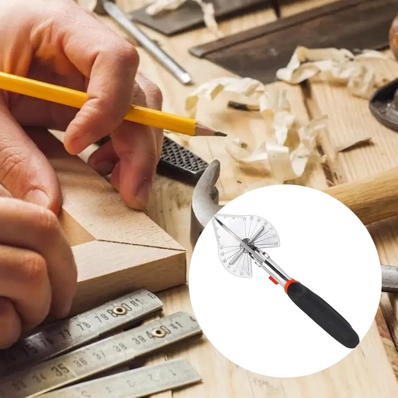 Miter Shears with Precision Cutting, Heavy Duty Tool for Wood, PVC, Trim, Plastic, Includes Spare Blades, Non-Slip Grip - Image 3