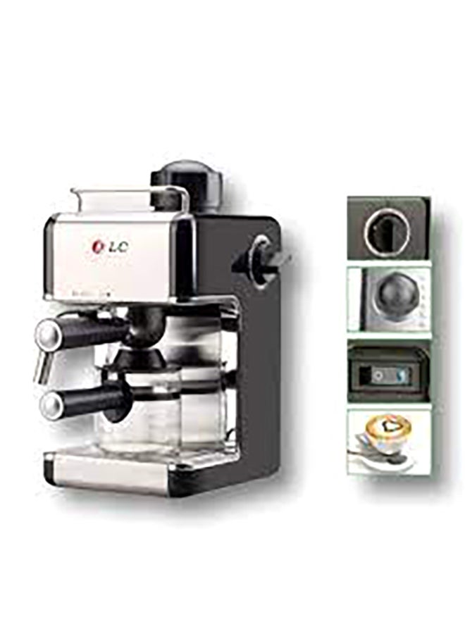 DLC Espresso Coffee Maker 240 ml 800 W DLC-CM7308 Black/Silver - Image 3