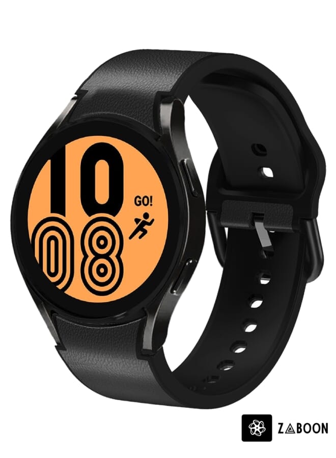 Zaboon Samsung Galaxy Watch 4 40mm Silicone Adhesive Leather Watch Band - Image 1