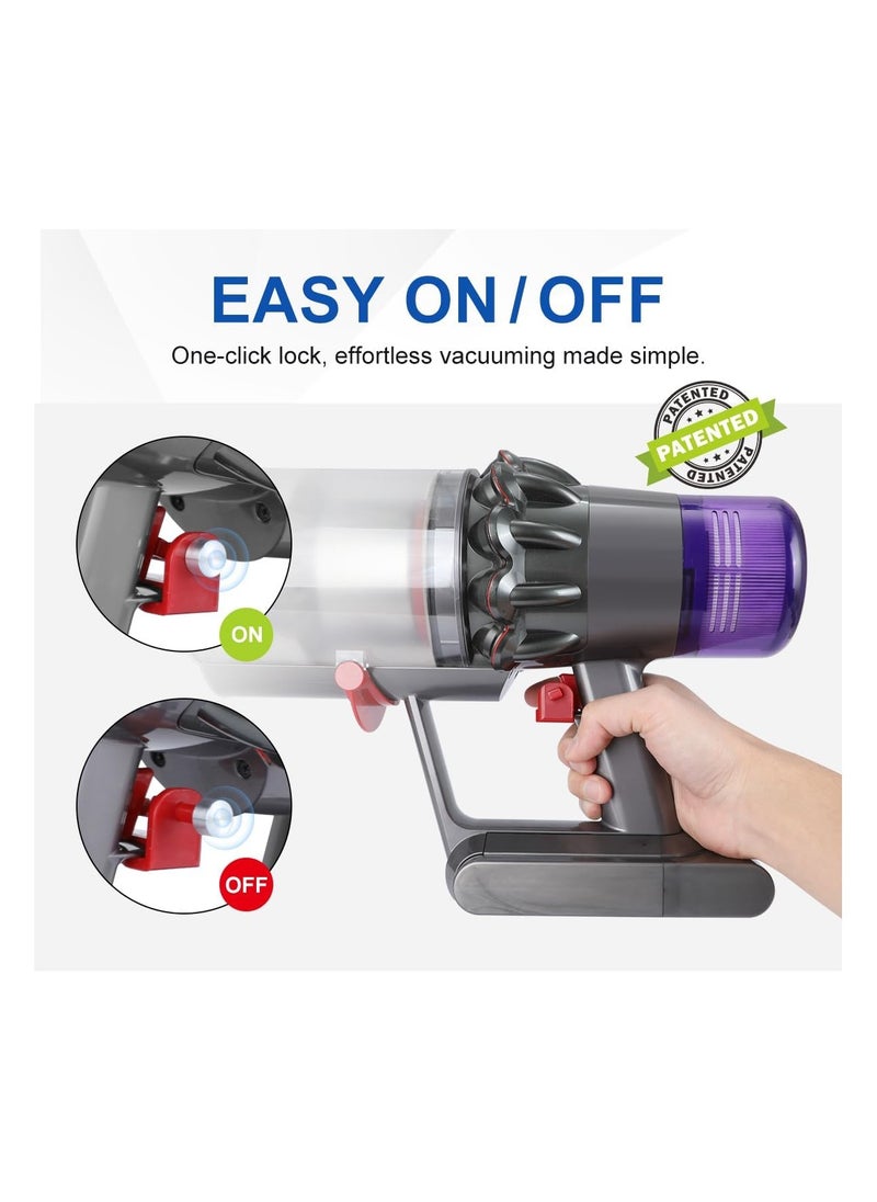 Bukela - Trigger Lock Compatible with Dyson V11 V10 Absolute/Animal/Motorhead Vacuum Cleaner Power Button Lock Accessories Free Your Finger (Not for Dyson V11 Outsize) - Image 1