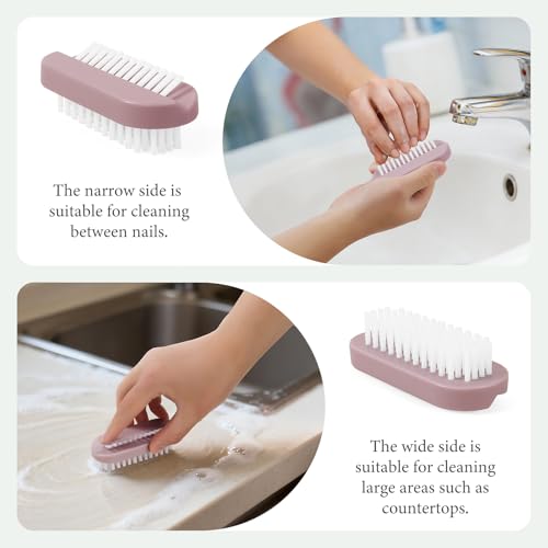 Larbois Nail Brush for Cleaning Fingernails, Larbois Deep Cleaning Fingernail Brush Two Sided Hand Fingernail Scrub Brush for Cleaning Nail Scrubber Brush Heavy Duty Foot Brush for Men Women Toes 4 PCS - Image 3