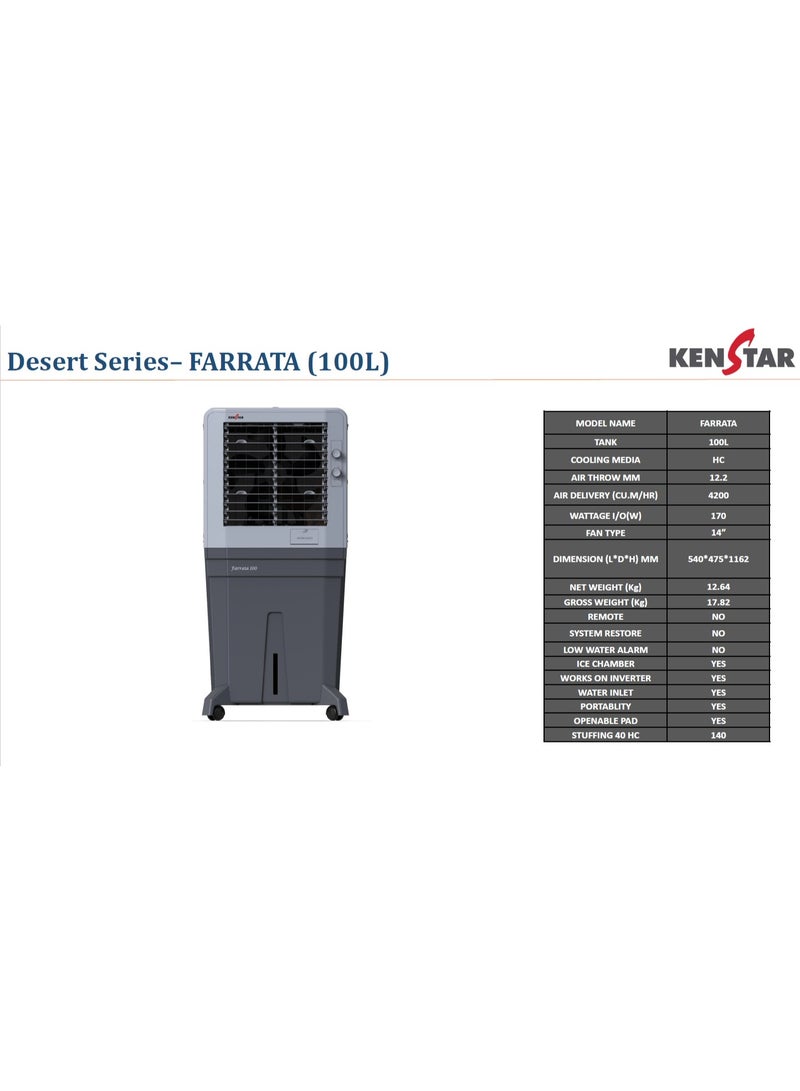 KENSTAR AIR COOLER FARRATA 100L - Image 2