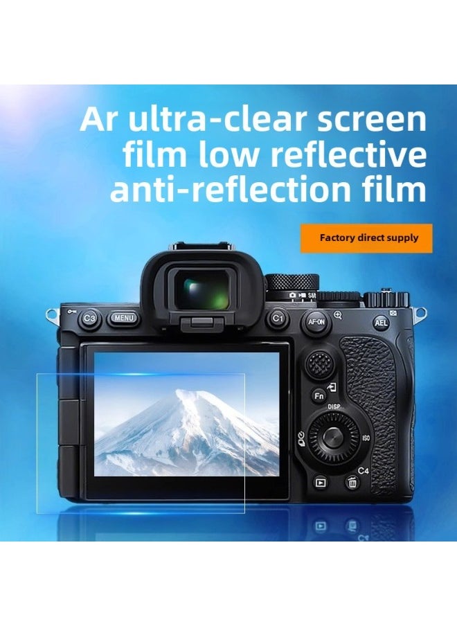 Generic For Sony A7M4 Camera Screen Low Reflection Anti-reflection Film SLR AR Tempered Soft Film Sony A7C Protective Film-Color:Sony A7m3  Two Pieces  - Image 1