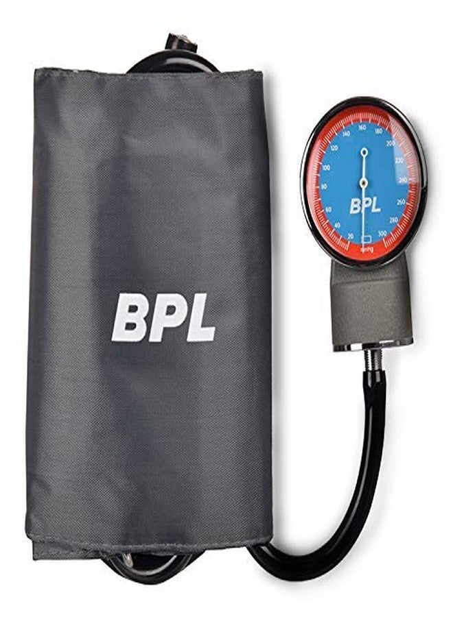 BPL Medical Technologies Aneroid Sphygmomanometer Arm Blood Pressure Monitor (Gray), Black - Image 1
