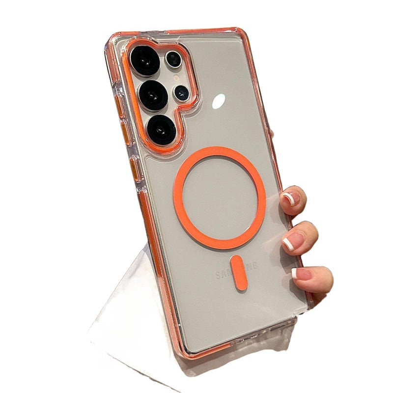 MagSafe Drop Protection TPU for Samsung Galaxy A26 with Transparent in Red for Indoor Use - Image 4