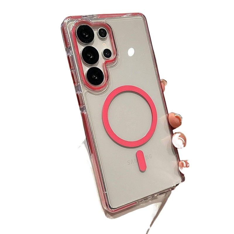 MagSafe Drop Protection TPU for Samsung Galaxy A26 with Transparent in Red for Indoor Use - Image 1