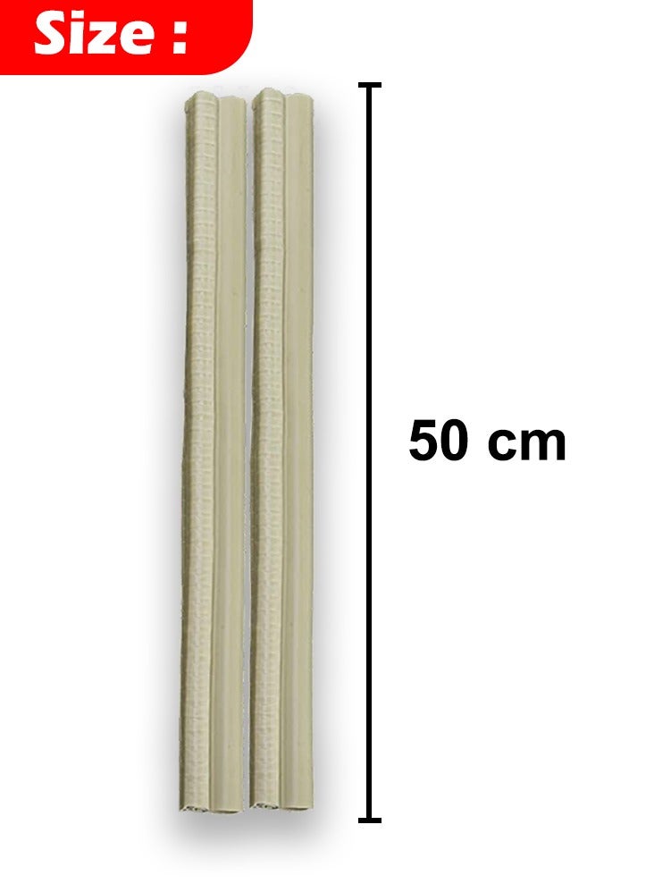Car Door Edge Guard Door Protector Rubber Clip Buffer (50CM - Beige) Pack Of Pair - Image 2