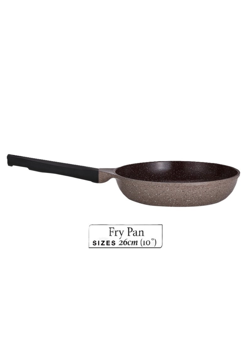 Badreig Lahoya Chocolate Marble 9-Piece Cookware Set Premium Nonstick Granite Cookware with Matching Lids & Heat-Resistant Handles - Image 5
