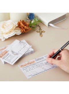 Sustainable Greetings 100 Pack Prayer Request And Welcome Cards For Church Visitors Double Sided Marble Designs (3 X 5 In)  - Image 3
