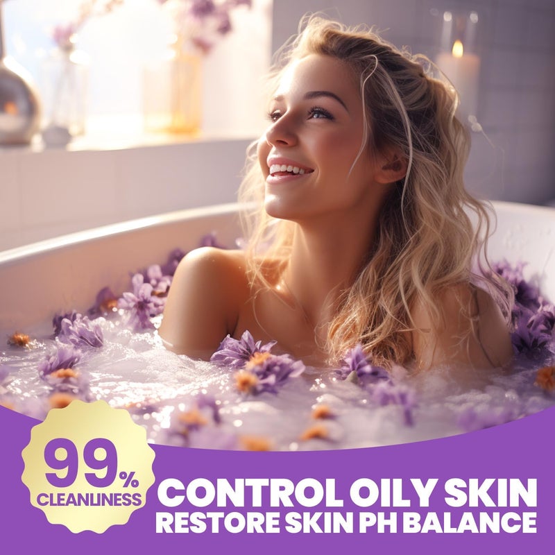 spa luxetique هدايا سبا للنساء - سلال هدايا سبا لوكسيتيك للنساء، مجموعة استحمام من 8 قطع برائحة اللافندر مع حمام فقاعات، مجموعة هدايا لوشن، هدايا عيد ميلاد للأم، مجموعة هدايا للنساء - Image 3