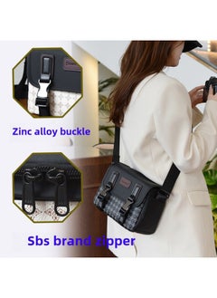 Generic Single Shoulder Large Capacity Camera Bag SLR Digital Photography Crossbody Bag Multifunctional Waterproof Micro Camera Bag-color:Off-white Diamond Trumpet  - Image 3