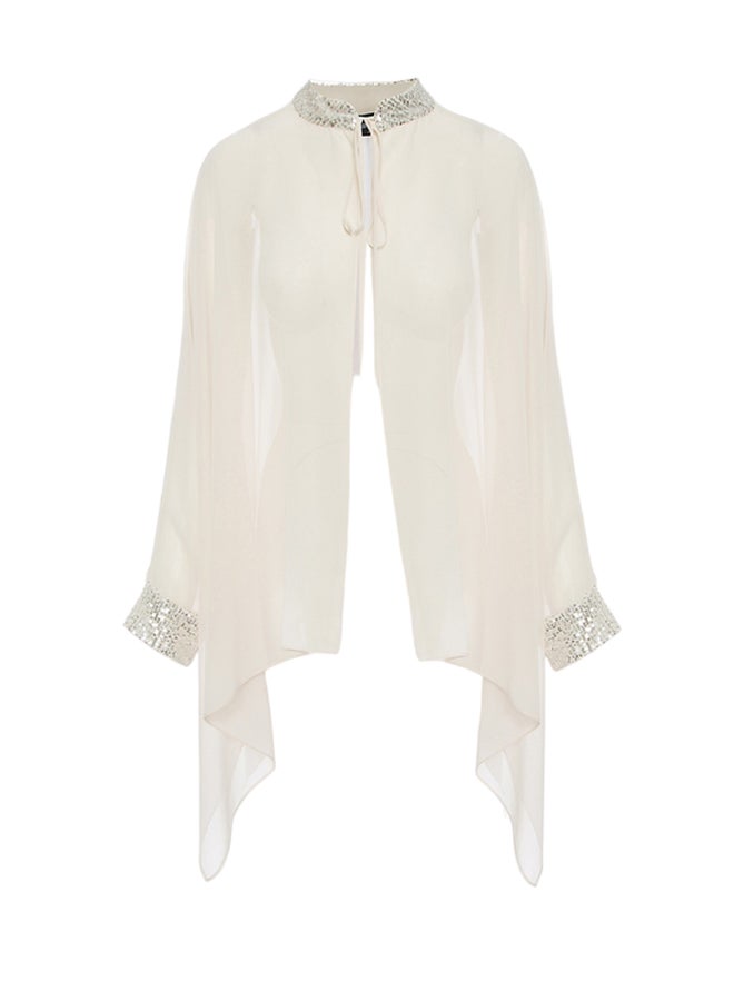 BSB Semi-sheer oversized blouse-cape - Image 1
