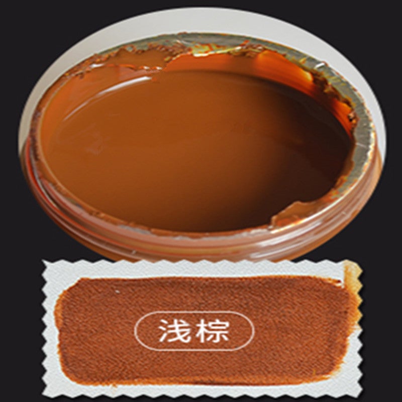Leather Dye Repair Cream Sofa Jacket Restorer Black Shoe Polish Light brown upper color paste [can be modified to fill wear scratches]] 