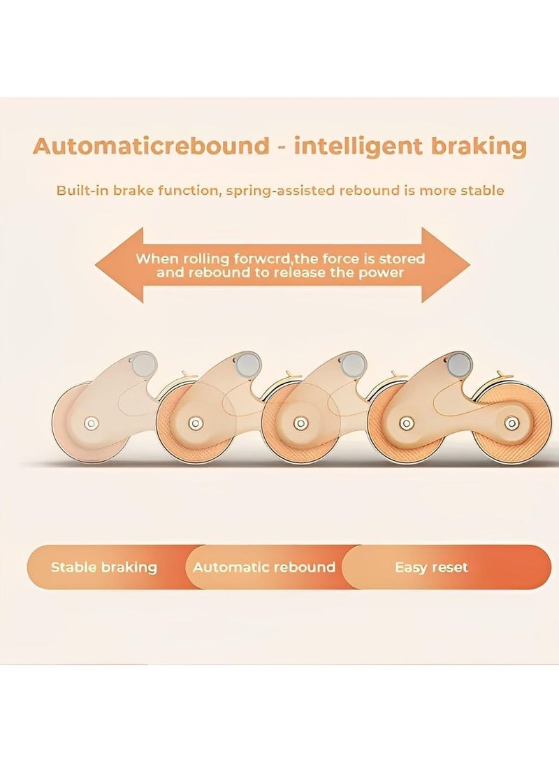 Y&D New  Abs Exercise Wheel Roller, Abdominal Exerciser with Elbow Support, Adjustable Spring and Non-Slip Handles for Men Women - Image 5