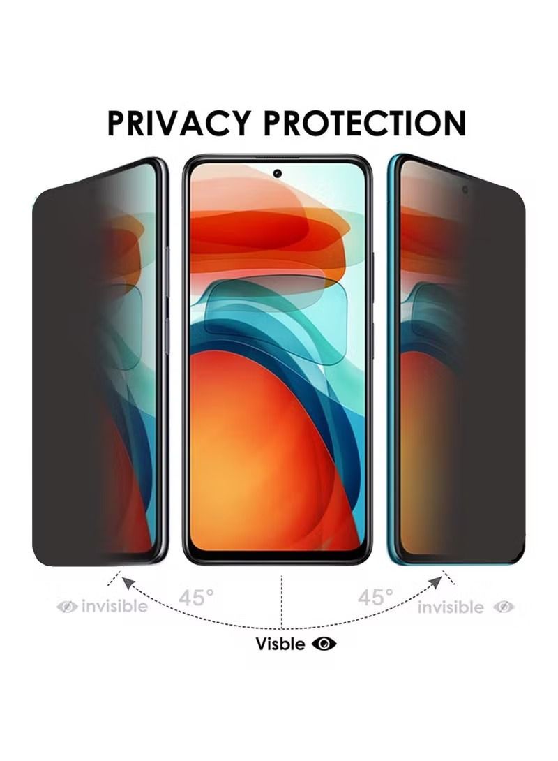 إيف واقي شاشة زجاجي للخصوصية لهاتف Xiaomi Redmi 10A ، صلابة 9H [مضاد للخدش] [مضاد لبصمات الأصابع] Bubble Free Flim for Redmi 10A - Image 2