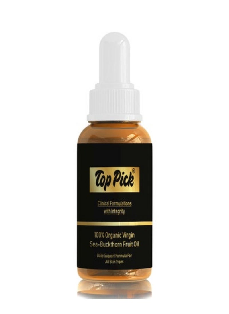 Top Pick - 100% Organic Virgin Sea-Buckthorn Fruit Oil 30ml - Image 1