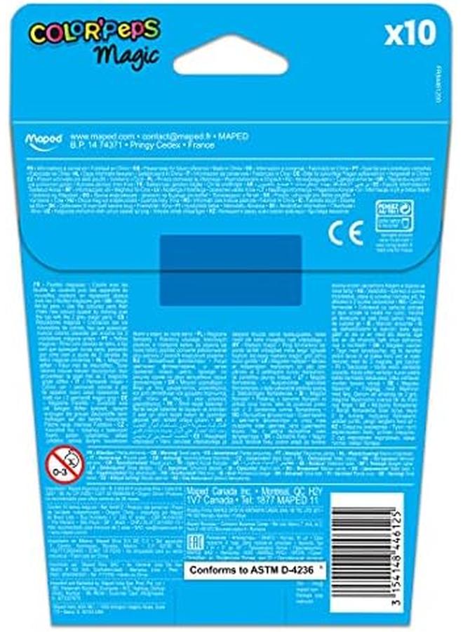 Maped Color Peps Felt Tip Magic Pac=10Col Multicolor 844612 - Image 2