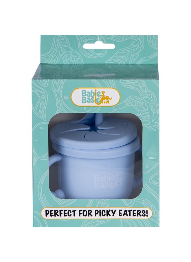 Babies Basic - Multi Purpose 2 In 1 Silicone Cup With Interchangable Straw And Snack Lid - Image 1