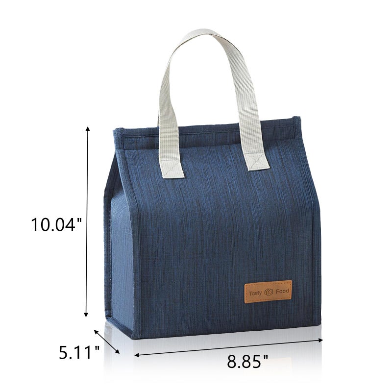 ELFULLY 12 Pack Lunch Bag for Men & Women, Reusable Insulated Lunch Tote Bags, Waterproof Cooler Lunch Bag, Leak-Proof Portable Lunchbox with Large Capacity for School Office Picnic Travel, 4 Color - Image 2