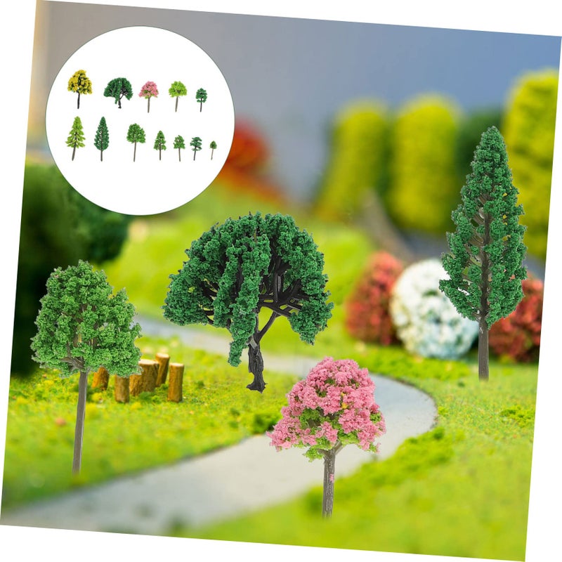 55 Pcs Miniature Realistic Trees For Diorama Sand Table Scenery Models - Image 4
