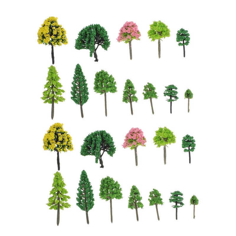 55 Pcs Miniature Realistic Trees For Diorama Sand Table Scenery Models - Image 2