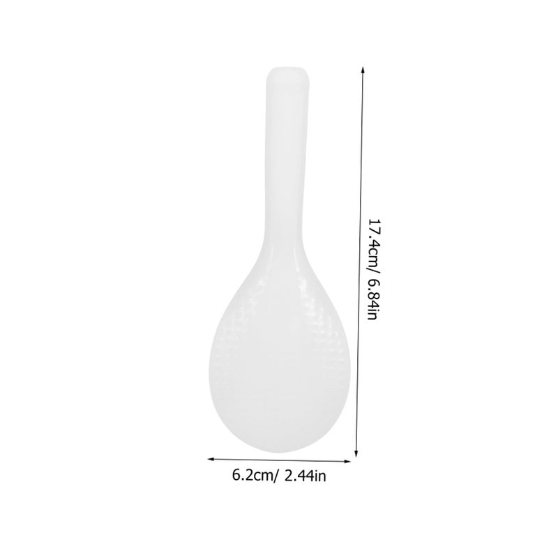 Non Stick Rice Spoon Set 2Pcs Ergonomic Handle Easy Clean For Kitchen Restaurant Use - Image 3
