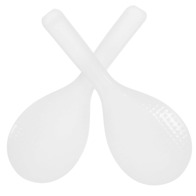 Non Stick Rice Spoon Set 2Pcs Ergonomic Handle Easy Clean For Kitchen Restaurant Use - Image 2