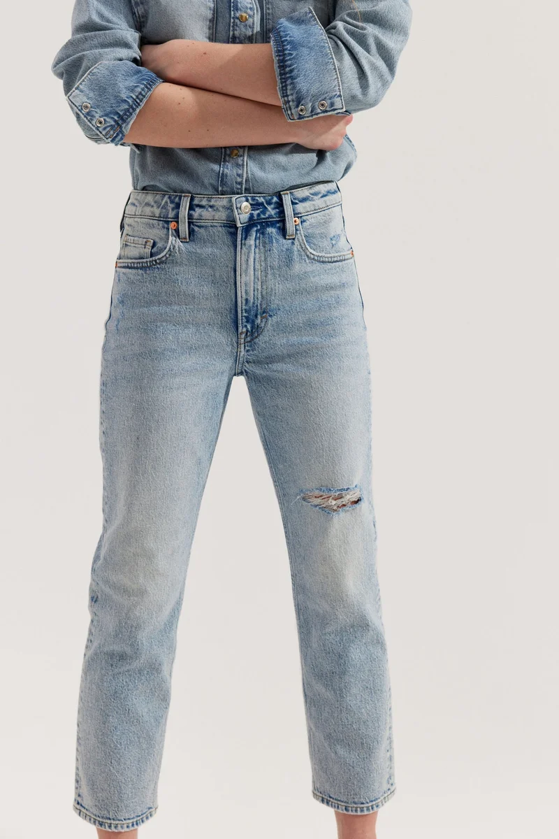 H&M Slim Straight High Ankle Jeans